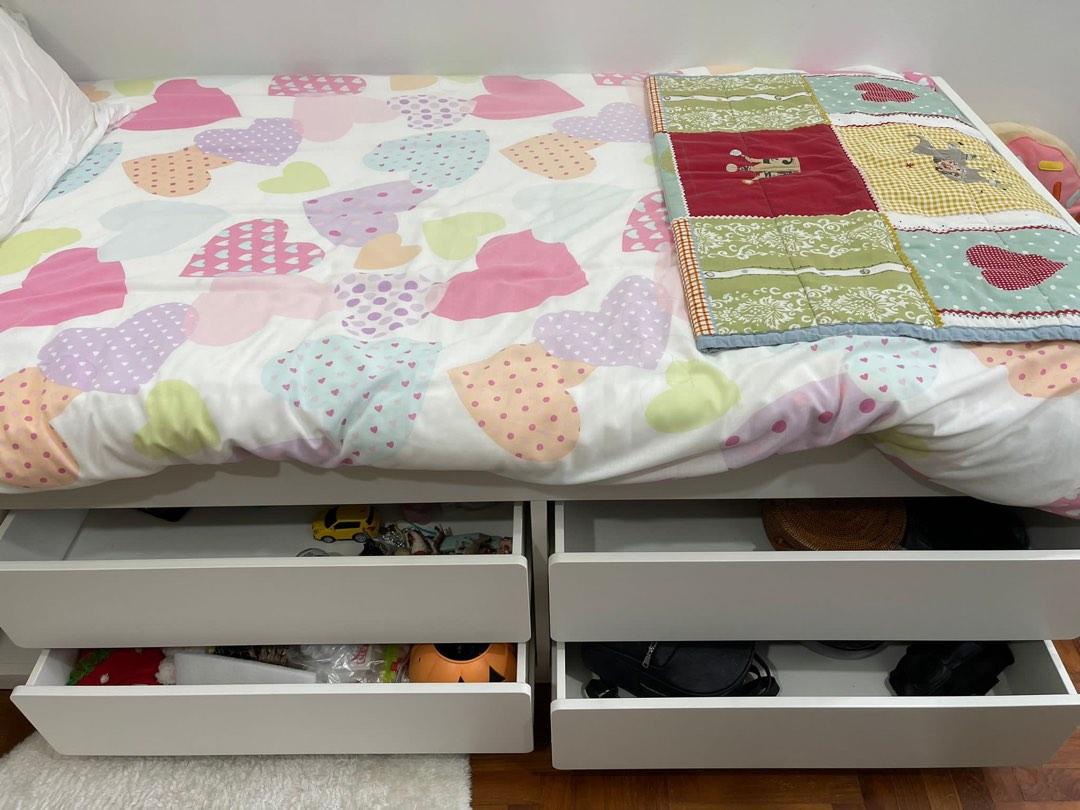 Childrens bed frame and mattress, Furniture & Home Living, Furniture