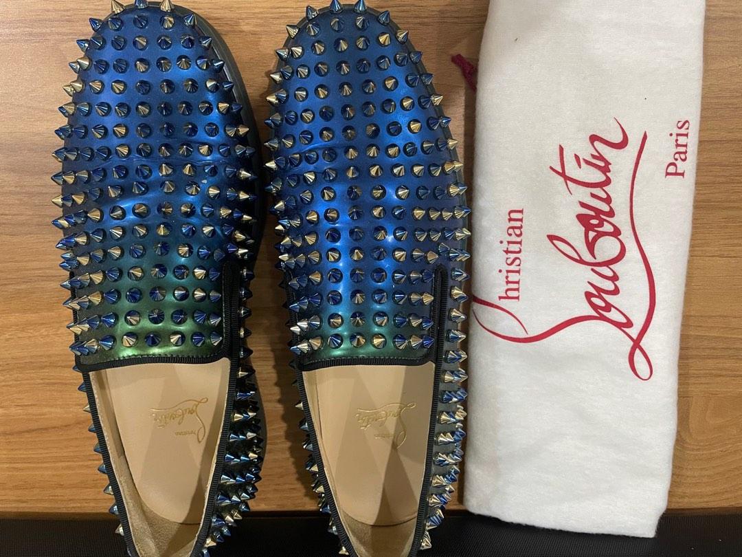 Christian Louboutin Dandelion Spikes Loafers - Black