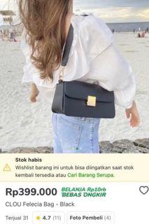 Clou - Felicia Bag (Black) Korean Shoulder Bag