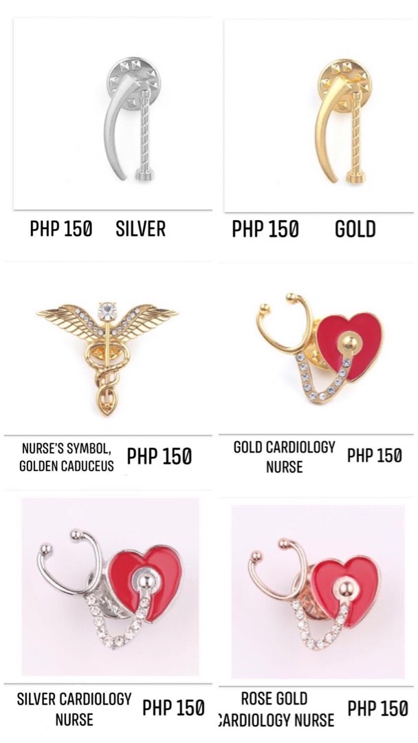 Collar Pins for Doctors, Nurses and Pilots, Women's Fashion, Jewelry