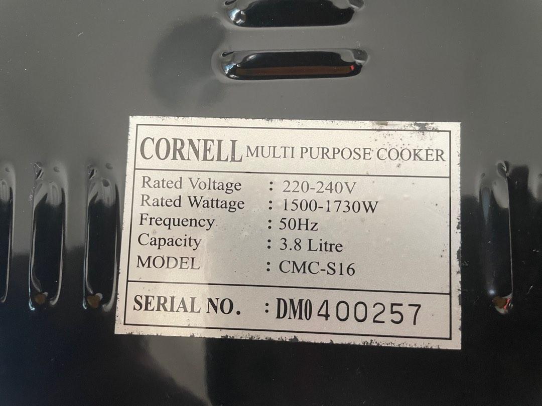Cornell Multipurpose Cooker 3.8L, TV & Home Appliances, Kitchen