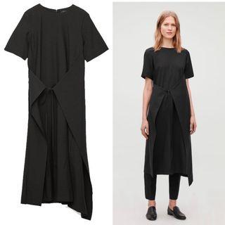 COS Black Front Tue Dress