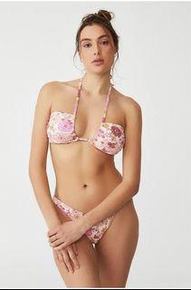 Cotton On Floral Pink Bikini Set