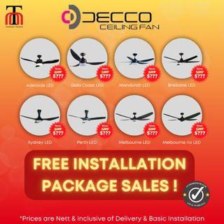 [FREE INSTALLATION] Decco Ceiling Fans