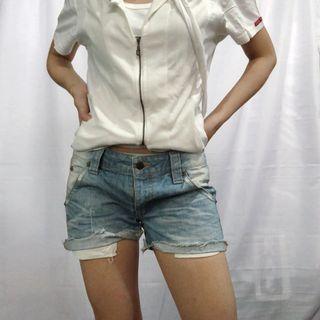 Denim Shorts (with Anchor Embroidery)