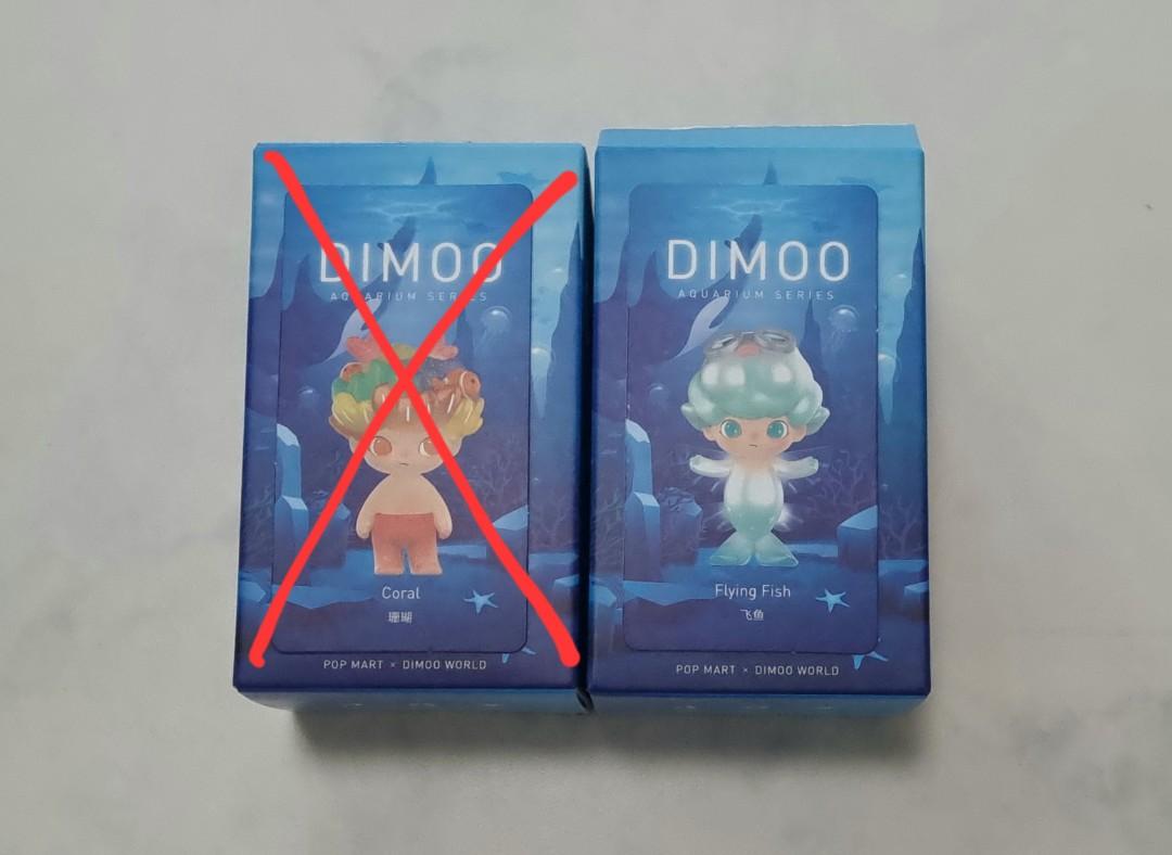 Dimoo Aquarium Popmart Coral Flying Fish Set, Hobbies & Toys, Toys ...