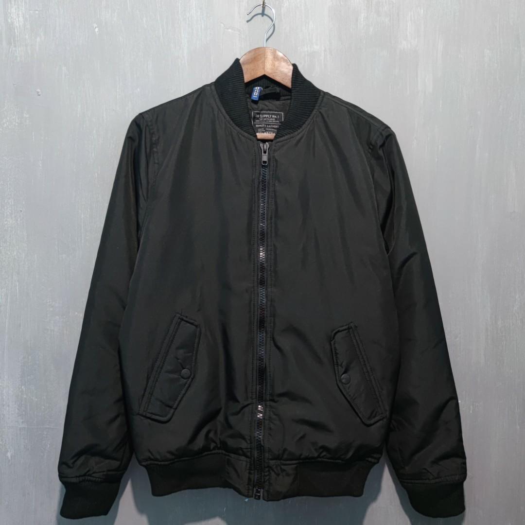 H and m outlet black bomber jacket