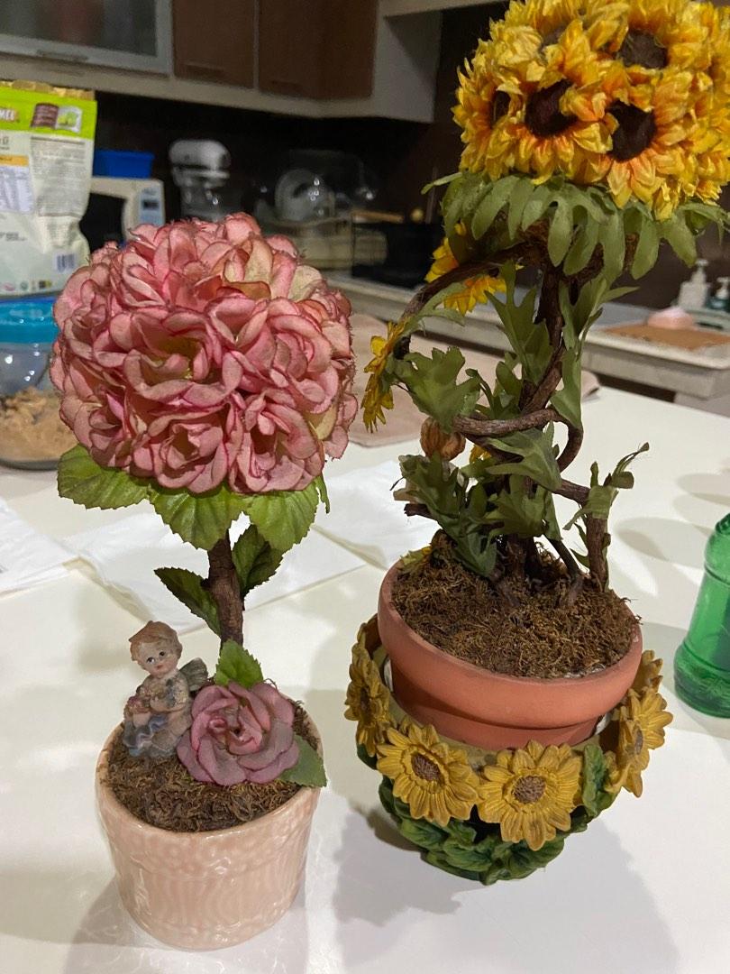 Figurines flower, Furniture & Home Living, Gardening, Plants & Seeds on