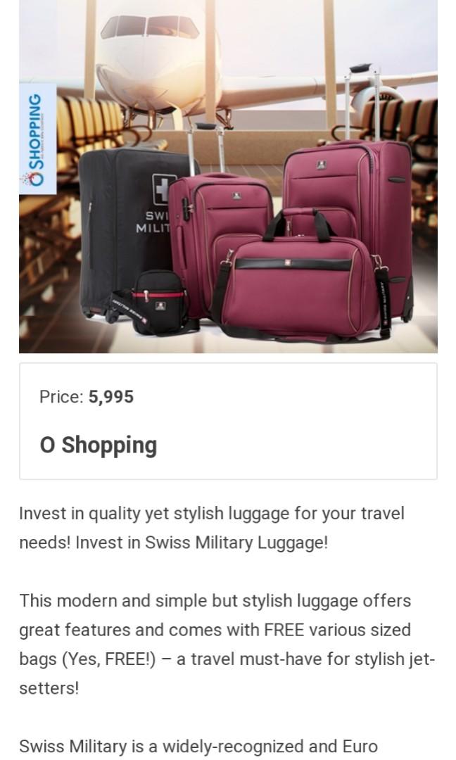 Swiss military online travel bag