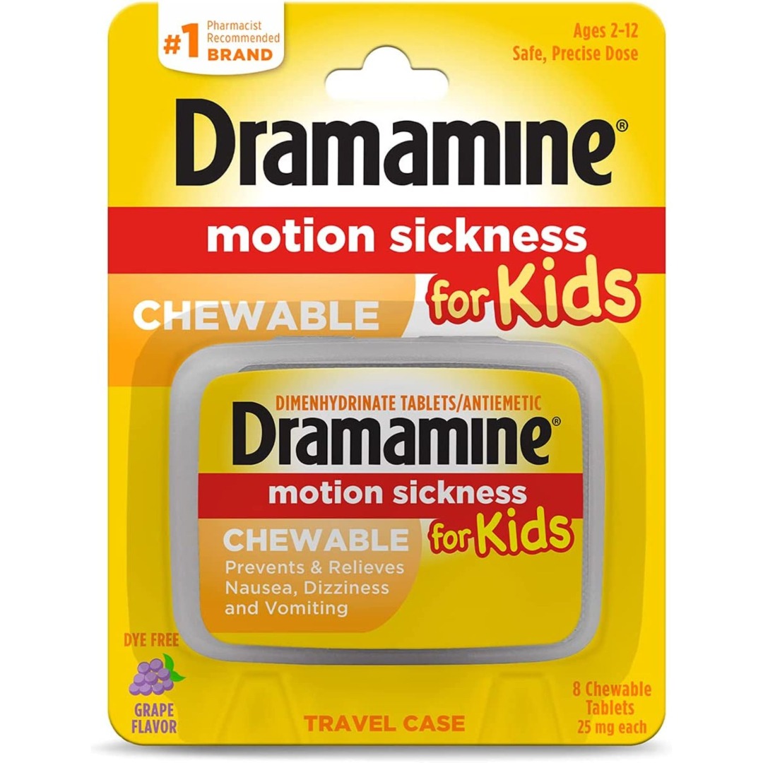 (Free Delivery) Dramamine Motion Sickness for Kids, Health & Nutrition, Health Supplements