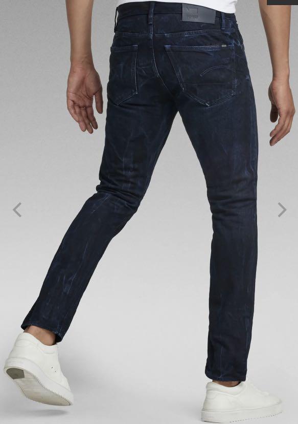 Premium 3301 Slim Selvedge Jeans | Dark blue | G-Star RAW® US