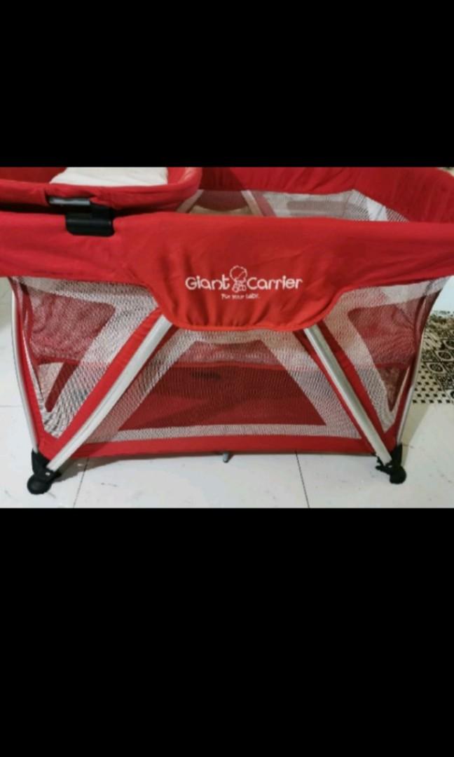 Crib Giant carrier Geoffrey Babies Kids Baby Nursery Kids Furniture Cots Cribs on Carousell