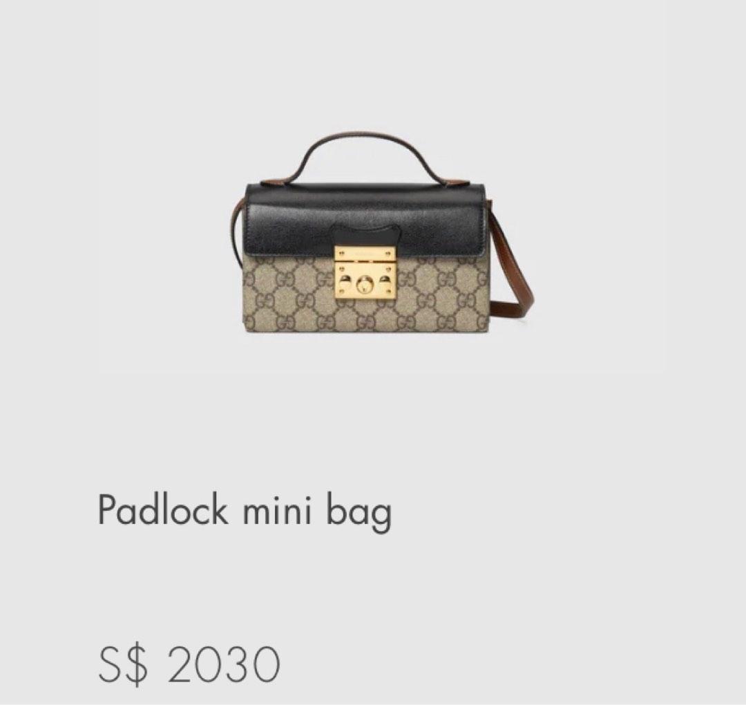 Shop GUCCI Padlock mini bag (652683 96GAG 9763) by N.aykFashion