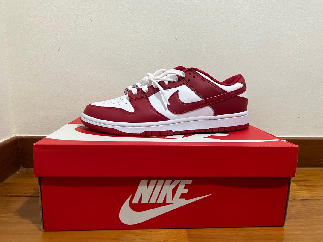 Gym Red Dunk Low, Men's Fashion, Footwear, Sneakers on Carousell