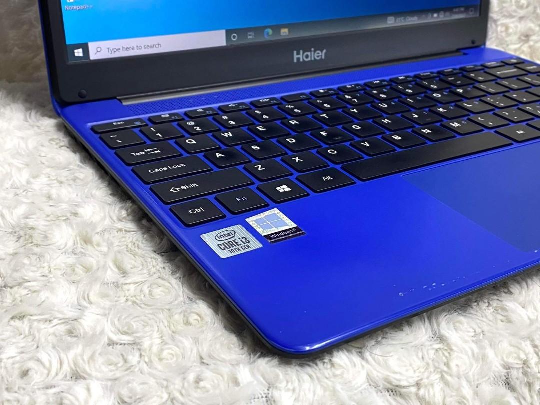 HAIER LAPTOP INTEL CORE I310TH GEN 8GB RAM UPGRADED 1TB HDD UPGRADED