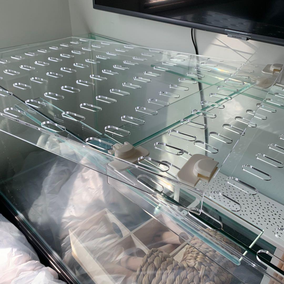 hamster glass aquarium tank with custom lid, Pet Supplies, Homes