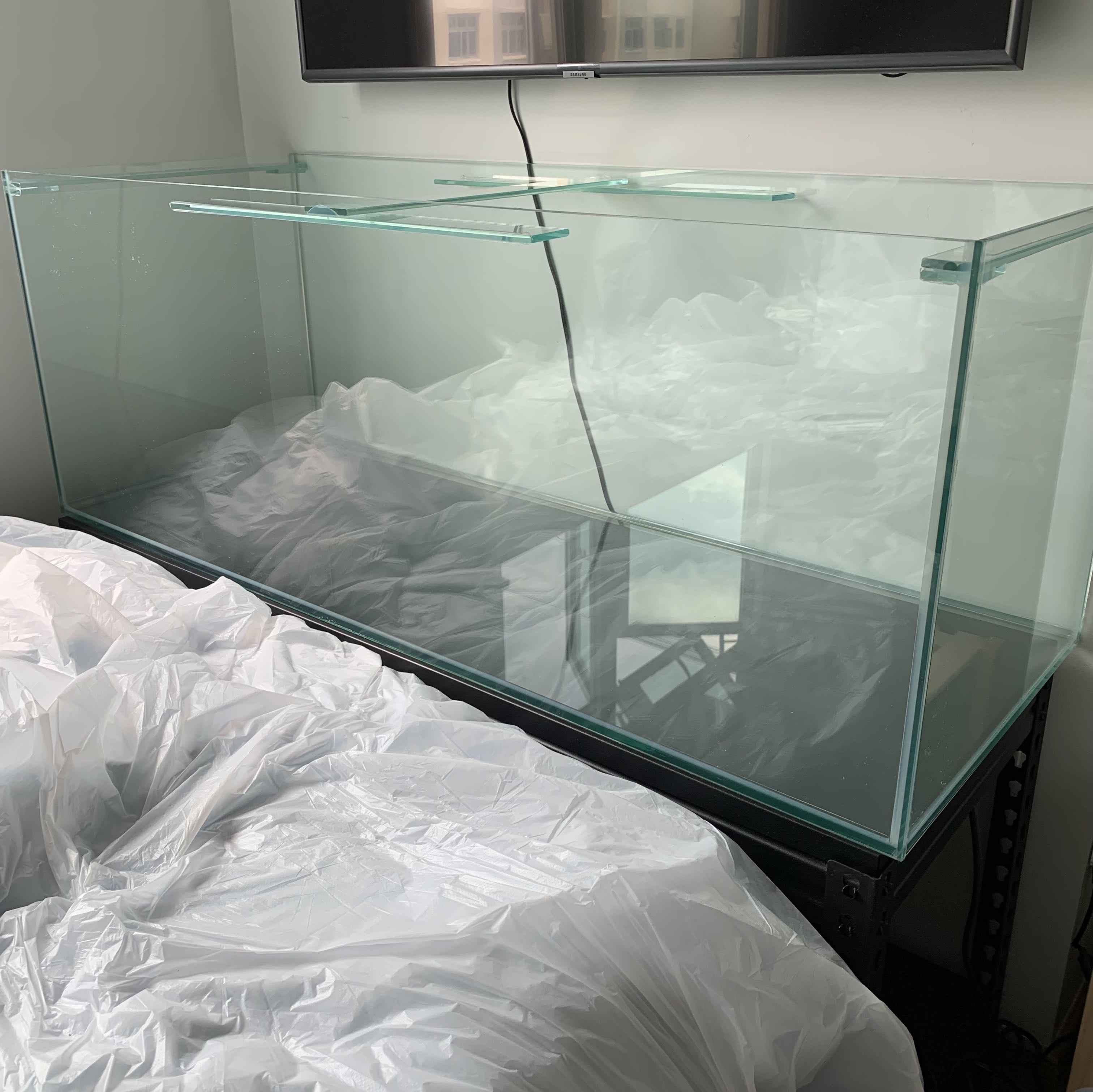 hamster glass aquarium tank with custom lid, Pet Supplies, Homes