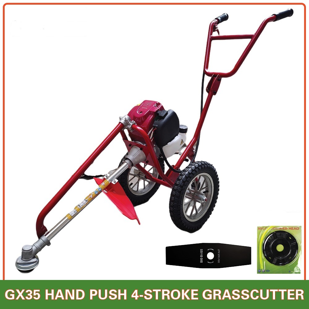 Hand Push Grasscutter with trolley, Commercial & Industrial, Construction Tools & Equipment on
