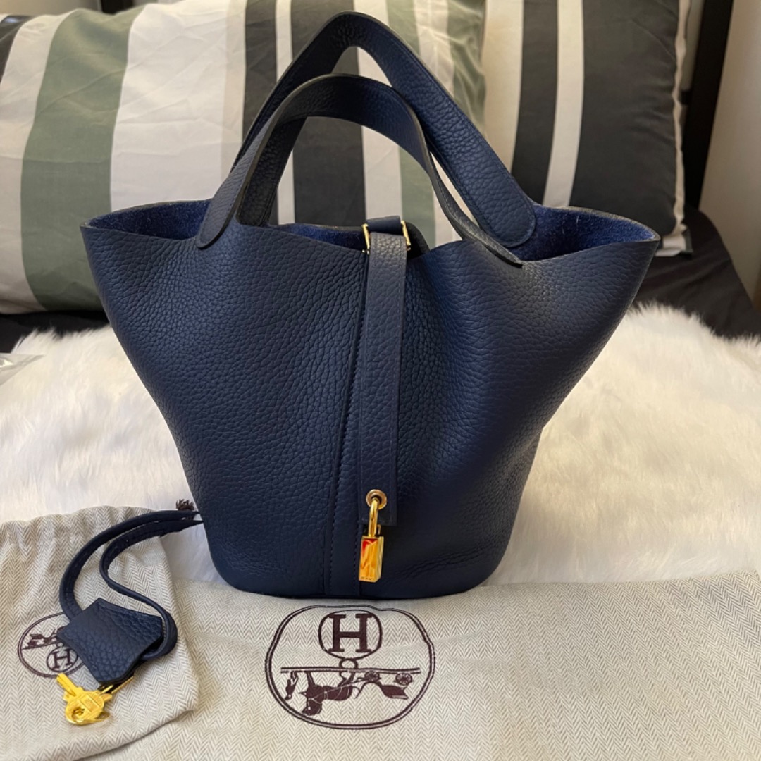 Hermes Picotin 18 Rouge Grenat, Luxury, Bags & Wallets on Carousell