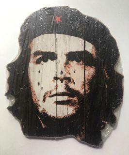 Hiasan dinding / wall decor / stripe / pajangan kayu / che guevara