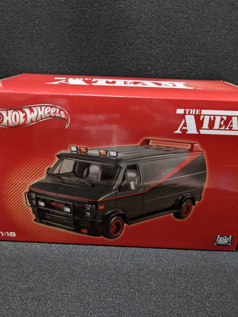 Hotwheels A-TEAM van 1:18 scale High detail diecast car Hollywood rides ...