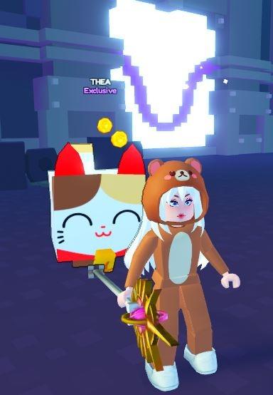 HUGE LUCKY CAT| PET SIMULATOR X (SUPER TEAMWORK ENCHANT) (Category: In-Game Products) located in San Fernando. Submitted by j1sooni3 (Listing ID 1182192649, Image 1). Description: HUGE LUCKY CAT (SUPER TEAMWORK ENCHANT) Message me if interested MOP: GCASH, PAYPAL.