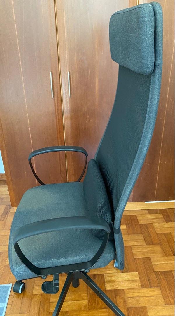 IKEA Marcus office chair with lumbar cushion, Furniture & Home Living
