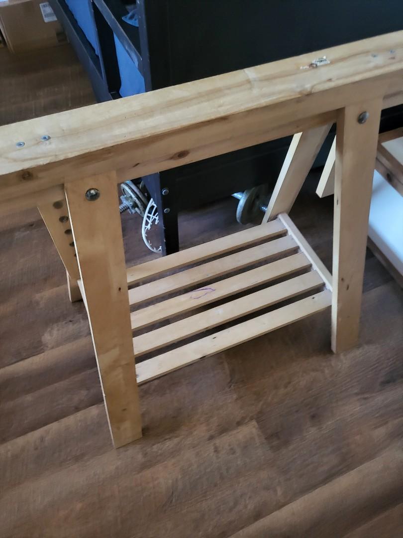 IKEA Study Table Legs (2 pieces), Furniture & Home Living, Furniture, Tables & Sets on Carousell