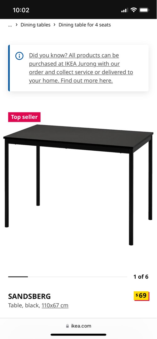 Ikea tables and chairs, Furniture & Home Living, Furniture, Tables