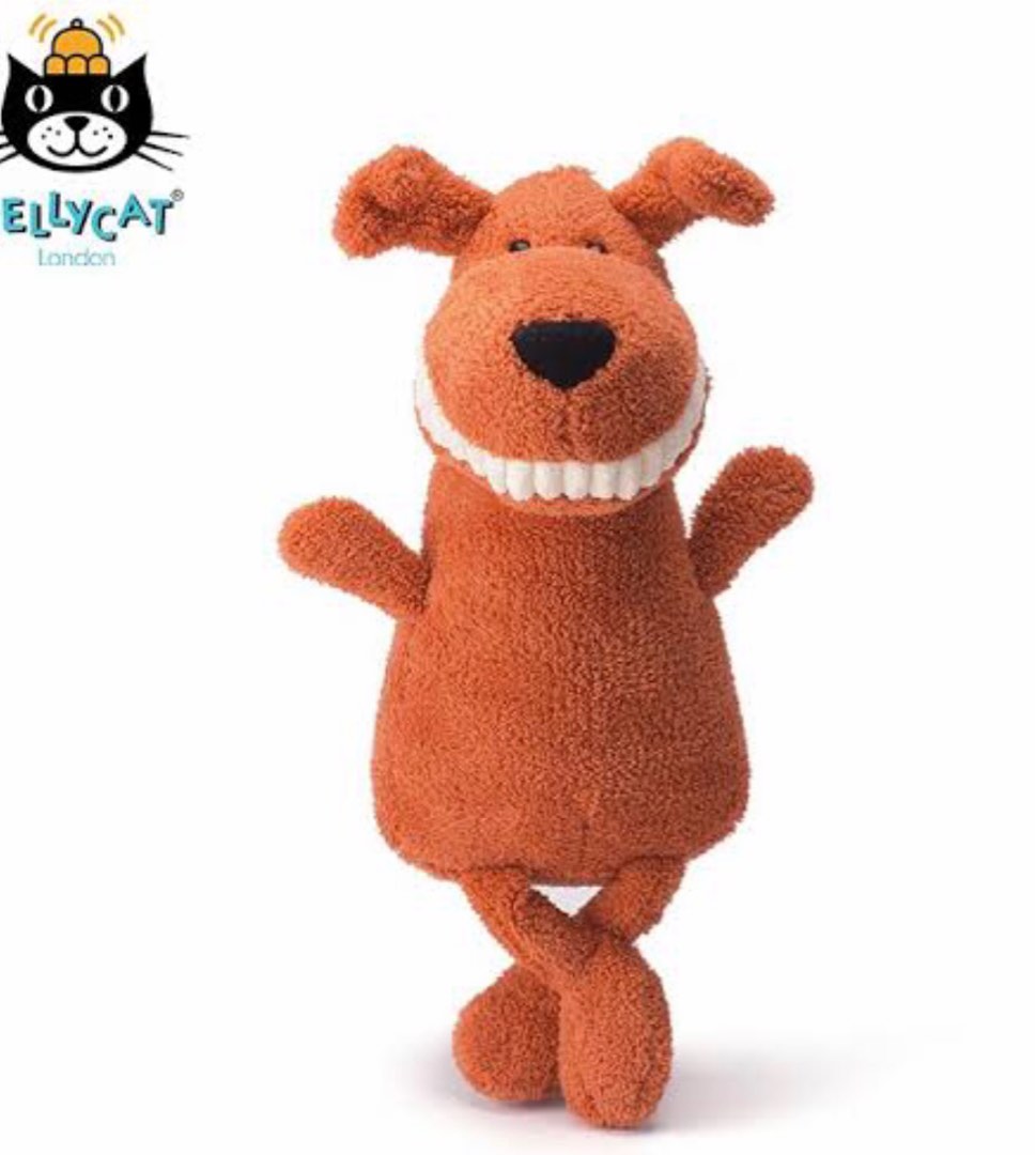 JELLYCAT LONDON TOOTHY MUTT PLUSH TOY, Hobbies & Toys, Toys & Games on