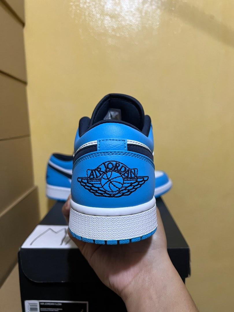 jordan-1-low-unc-2021-men-s-fashion-footwear-sneakers-on-carousell