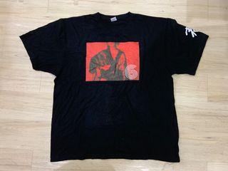 kaos bigsize sablon hitam