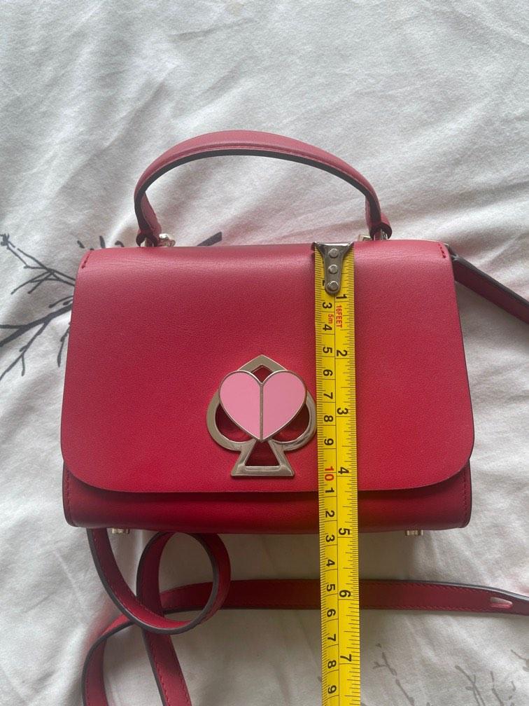 Kate Spade New York Women's Nicola Bicolor Twistlock Small Top Handle Bag -  Cherry