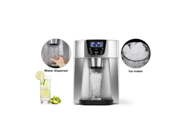 Kogan 12kg Ice Cube Maker & Water Dispenser (Stainless Steel), TV
