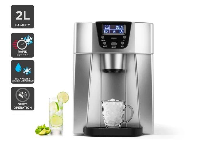 Kogan 12kg Ice Cube Maker & Water Dispenser (Stainless Steel), TV