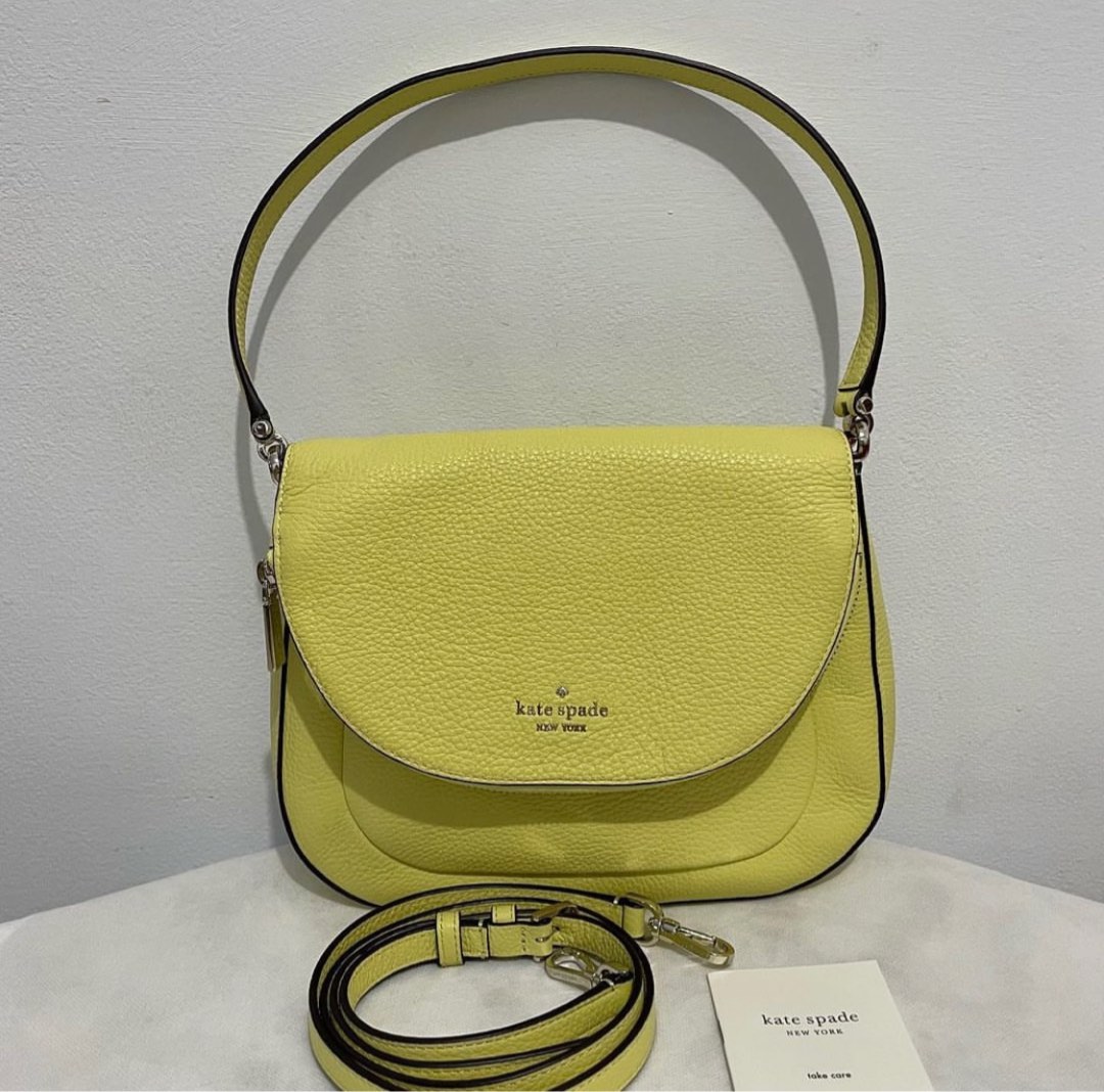 Kate Spade Leila Medium Triple Compartment Satchel, Frosty Lime