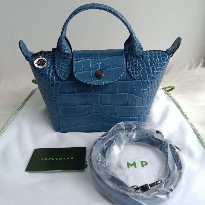 Longchamp le mini pliage cuir croco online