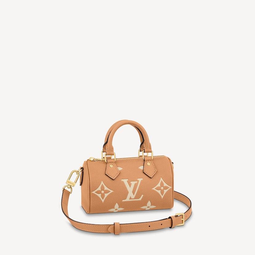 Louis Vuitton M81457 Bicolour Monogram Empreinte Leather Beige