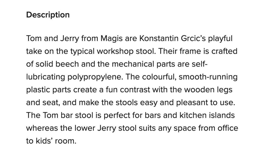 Magis Jerry extendable stool, Furniture & Home Living, Furniture ...