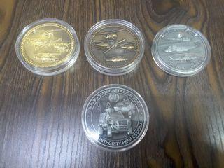 Malaysia army /military challenger  coins