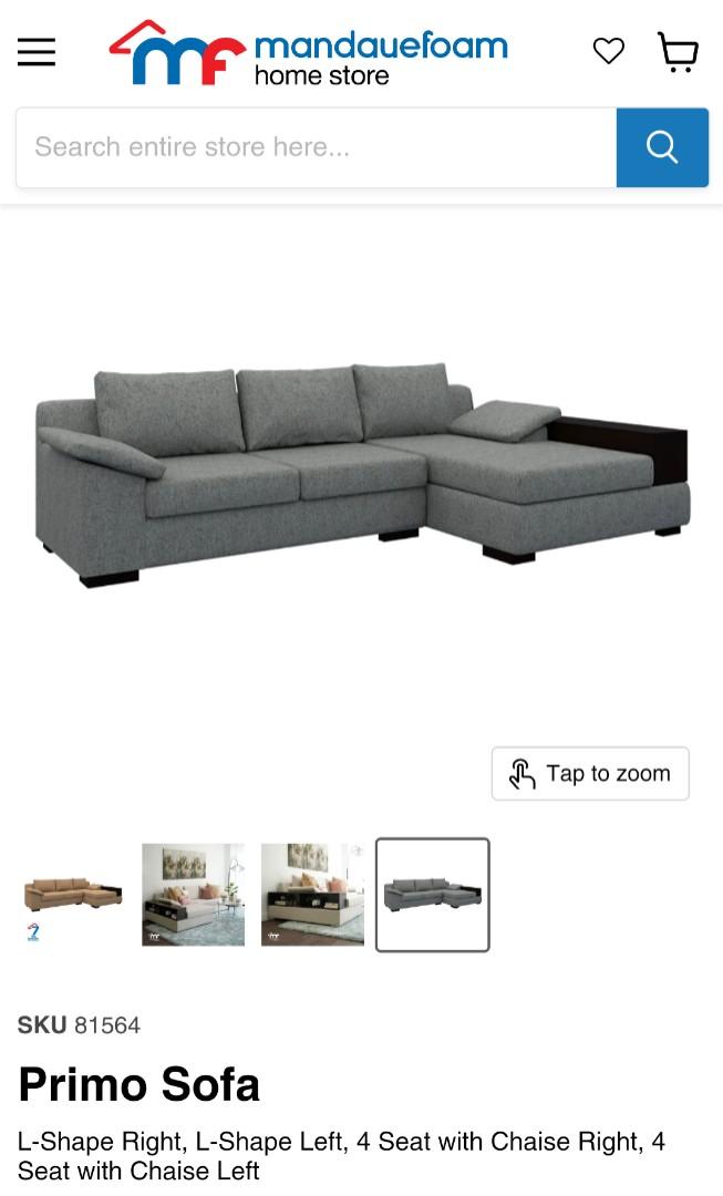 Mandaue Foam Primo LShape Sofa, Furniture & Home Living, Furniture, Sofas on Carousell
