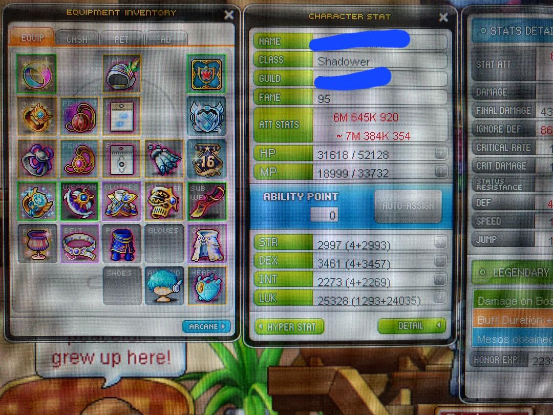 Maplesea Aquila 255 Shadower account sale., Video Gaming, Gaming