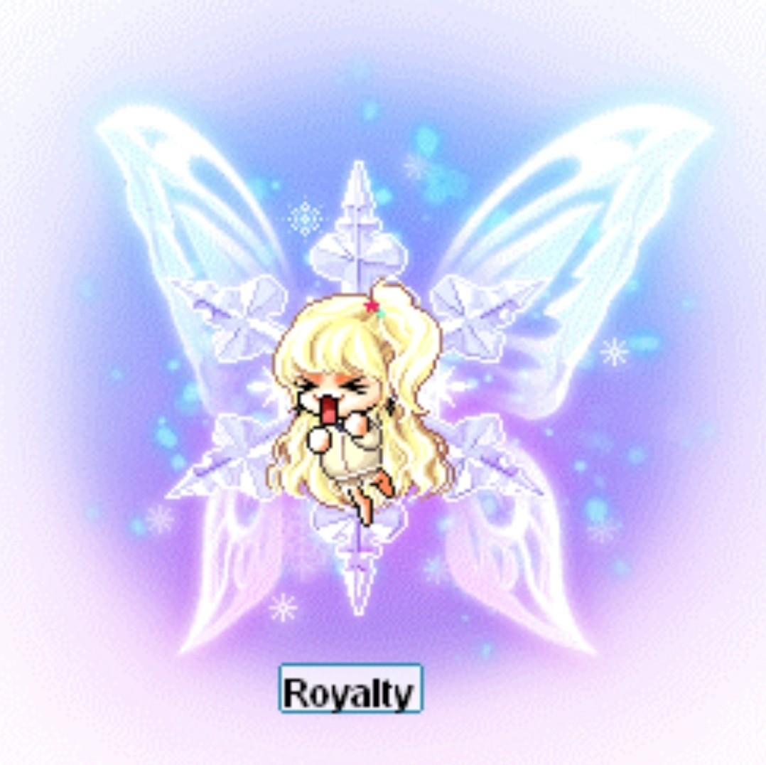 MapleSEA snowflake wings mount Maplestory, Video Gaming, Gaming