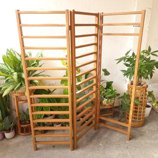 Urban outfitters inspired Minimalist multipurpose storage ladder folding screen room divider partition japandi midcentury modern