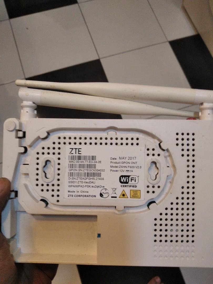 MODEM ROUTER WIFI ZTE F609 V2, Elektronik, Lainnya di Carousell