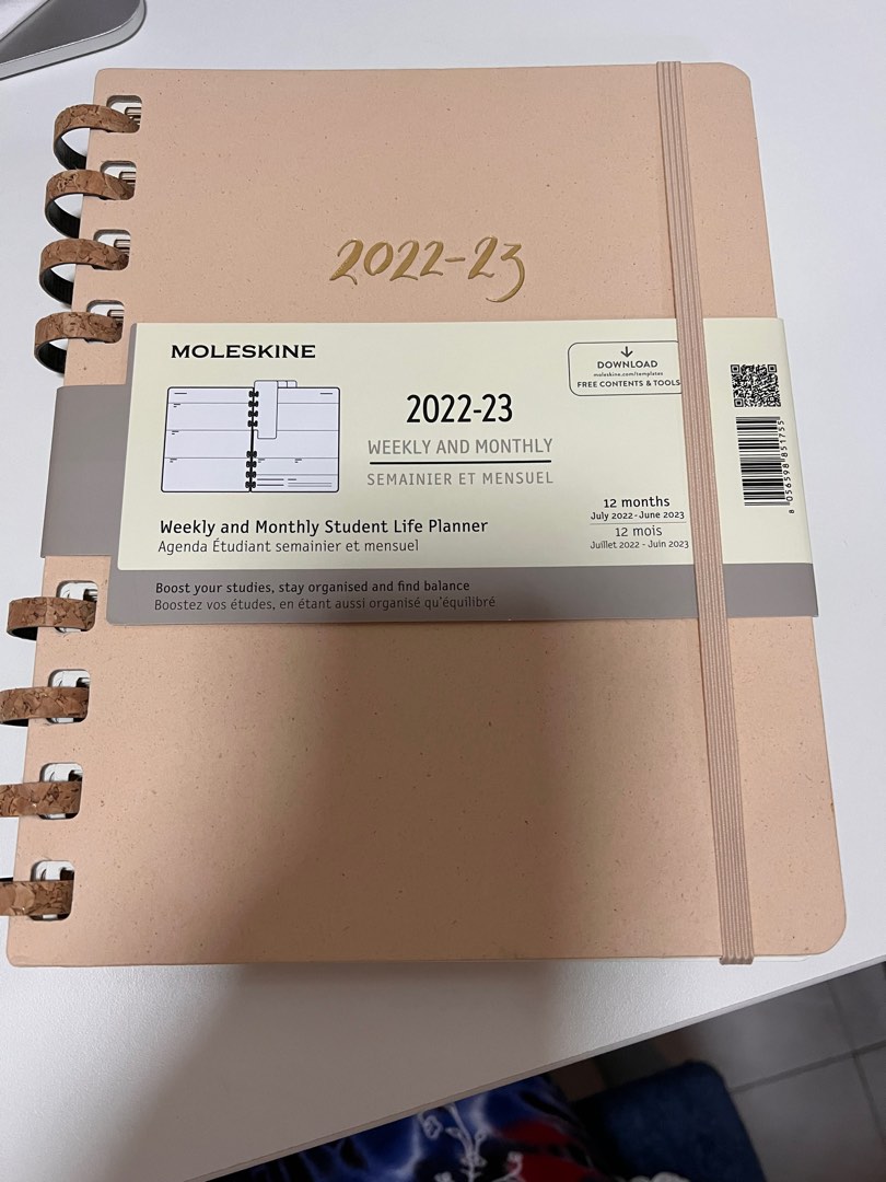 Moleskine Agenda 12mois juil 2022 juin 2023 Semainier et mensuel