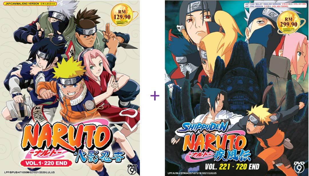 Naruto Shippuden Episodes 398-448 English Dubbed / Japanese Seasons 19-20  DVD
