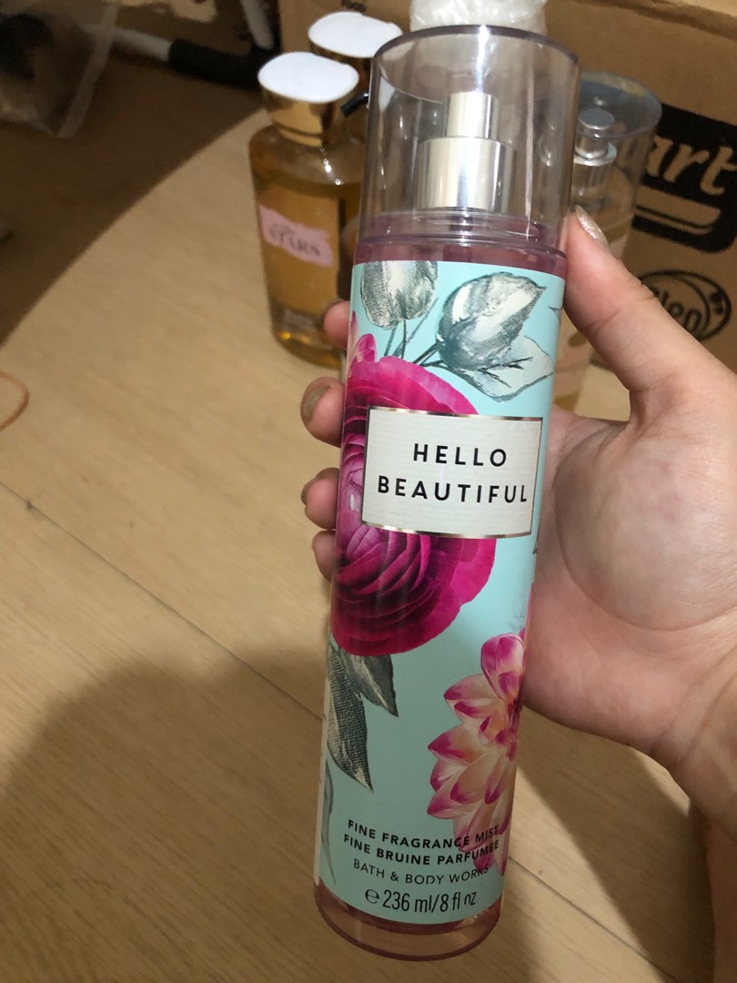 NEW!!! BODY MIST HELLO BEAUTIFUL Bath & Body Works, Kesehatan