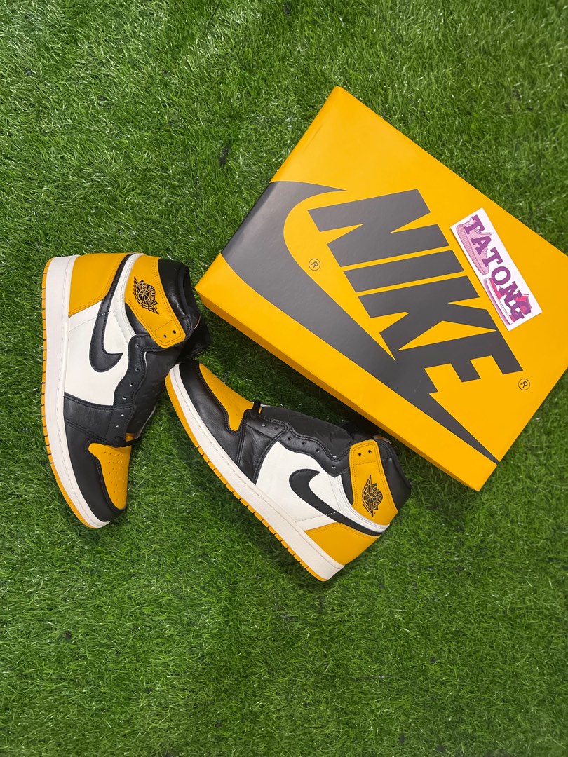 Nike Air Jordan Yellow toe high (Taxi), Men's Fashion, Footwear