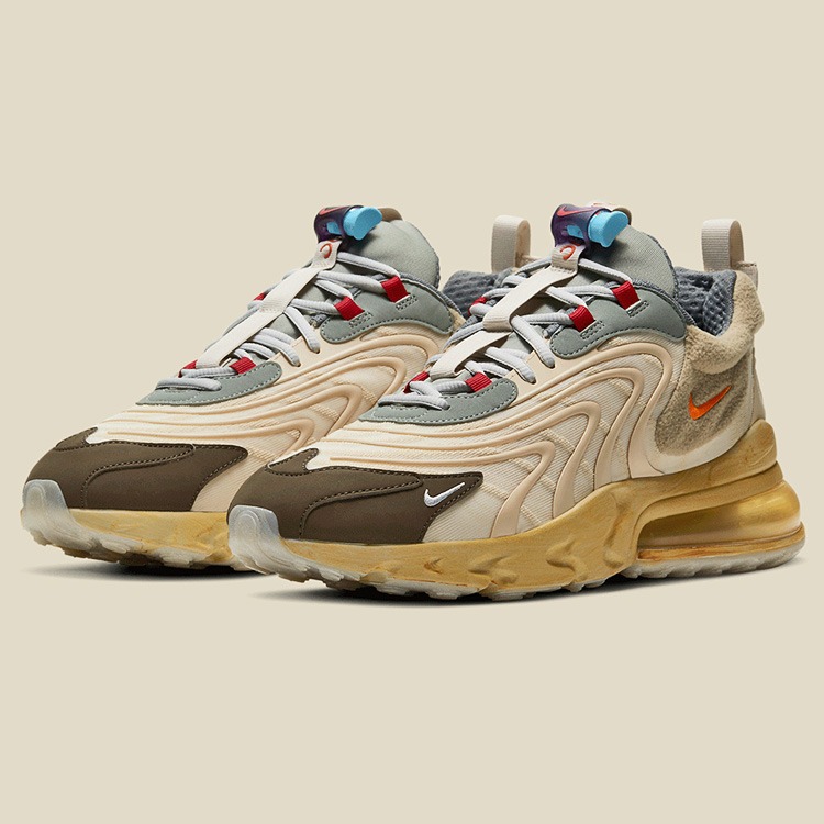 Travis scott x nike air max 270 react light cream/dark hazel-mica green-starfish sales